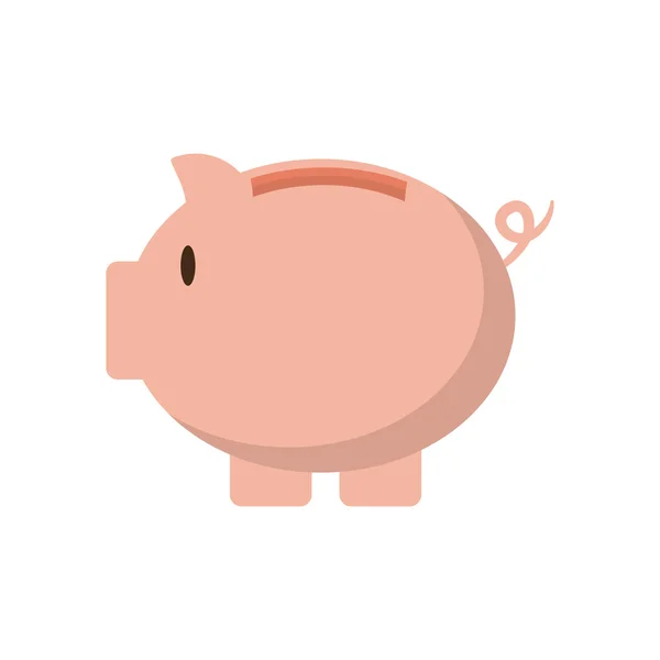 Argent de cochon article financier. Graphique vectoriel — Image vectorielle