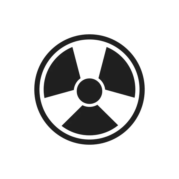 Biohazard industry plant silhouette icon. Vector graphic — Stock Vector