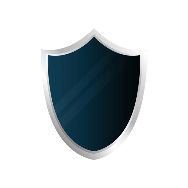 Escudo icono del sistema de seguridad. Gráfico vectorial — Vector de stock