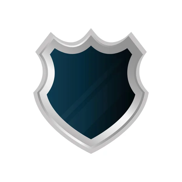Escudo icono del sistema de seguridad. Gráfico vectorial — Archivo Imágenes Vectoriales