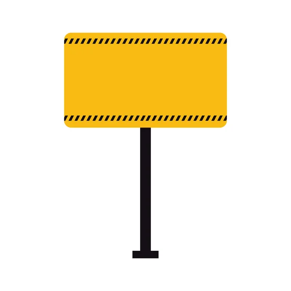 Straßenschild im Bau repariert Symbol. Vektorgrafik — Stockvektor