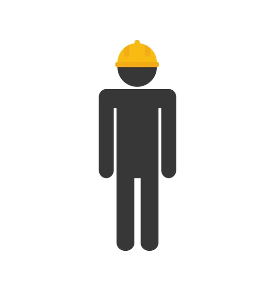 Constructor bajo icono de construcción. Gráfico vectorial — Vector de stock