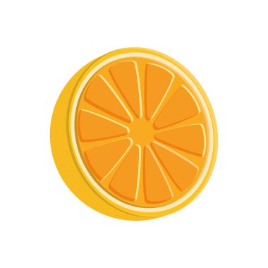 Turuncu meyve ürün sağlıklı simge. Vektör grafiği