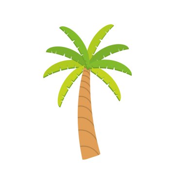 palmiye ağaç bitki doğa sezon simge. Vektör grafiği