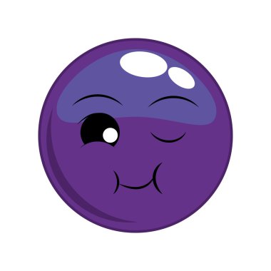 mutlu yüz karikatür ifade simgesi. Vektör grafiği