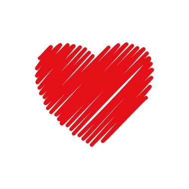 kalp aşk romatic tutku simgesi. Vektör grafiği