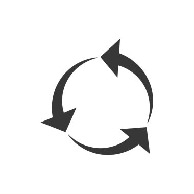 ok yönünü Infographic simgesi. Vektör grafiği