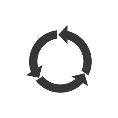 ok yönünü Infographic simgesi. Vektör grafiği