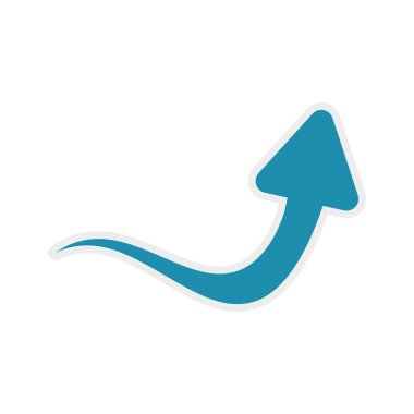 ok yönünü Infographic simgesi. Vektör grafiği