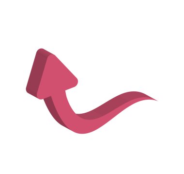 ok yönünü Infographic simgesi. Vektör grafiği