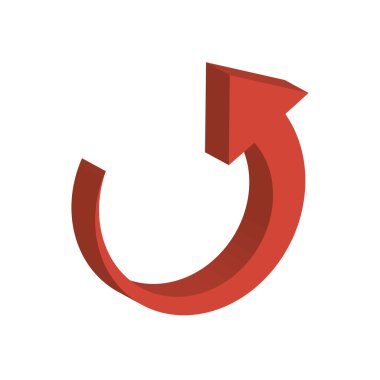 ok yönünü Infographic simgesi. Vektör grafiği