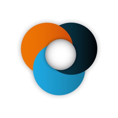 Infographic yuvarlak çok renkli veri simgesi. Vektör grafiği