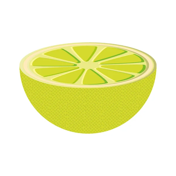 Limón fruta producto icono saludable. Gráfico vectorial — Vector de stock