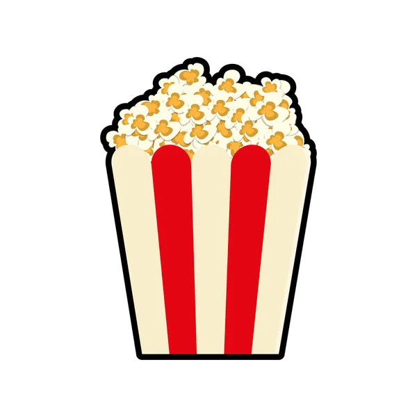 Pop corn icono de comida rápida. Gráfico vectorial — Vector de stock