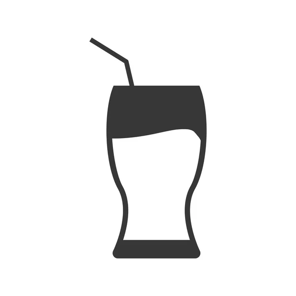 Bebida de vidrio icono de la bebida. Gráfico vectorial — Archivo Imágenes Vectoriales