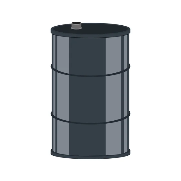 Икона нефтяной промышленности барреля. Векторная графика — стоковый вектор