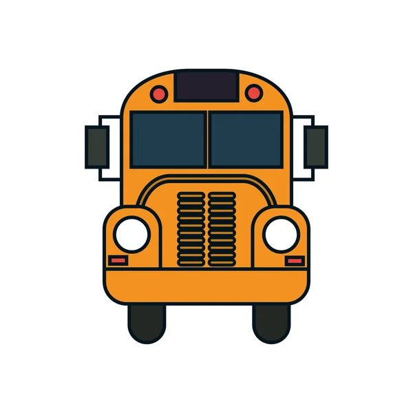 Buss transport fordon reser ikonen. Vektorgrafik — Stock vektor