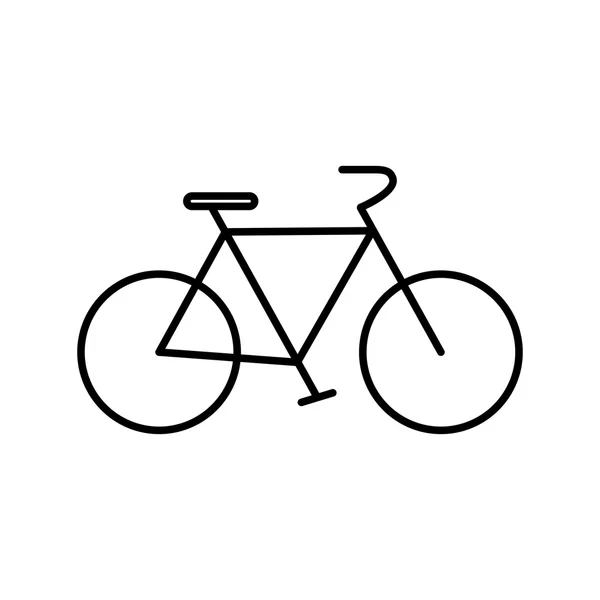 Bicicleta bicicleta icono de transporte. Gráfico vectorial — Vector de stock