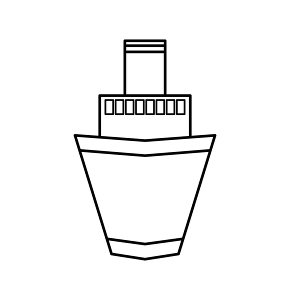 Ícone do veículo de transporte do navio. Gráfico vetorial —  Vetores de Stock