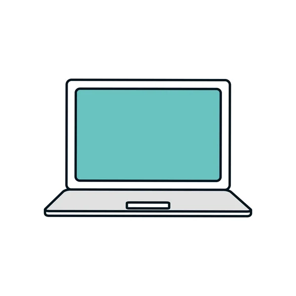 Ícone de exibição de tecnologia gadget laptop. Gráfico vetorial —  Vetores de Stock