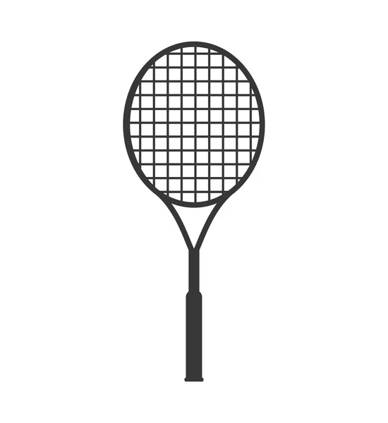 Rakieta tenis hobby sport ikona. Grafika wektorowa — Wektor stockowy