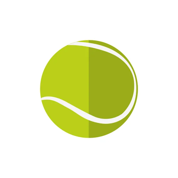 Pelota de tenis hobby icono del deporte. Gráfico vectorial — Vector de stock