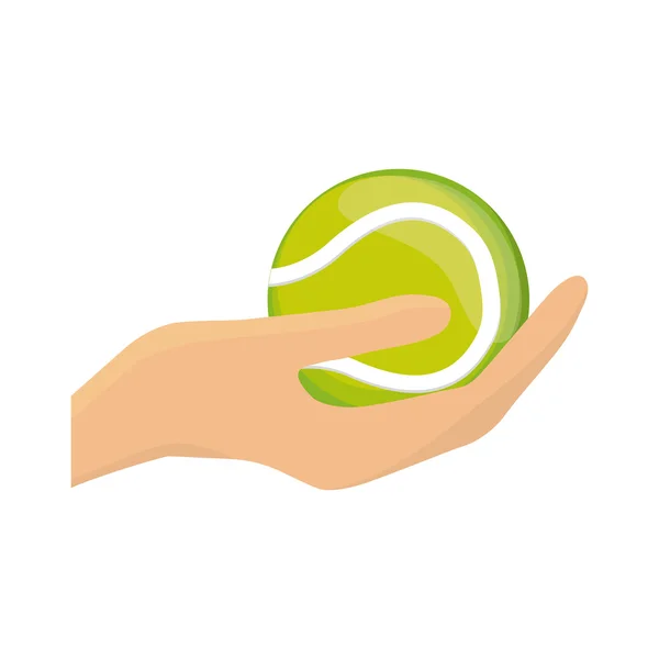 Tennisball Hobby-Sport-Ikone. Vektorgrafik — Stockvektor