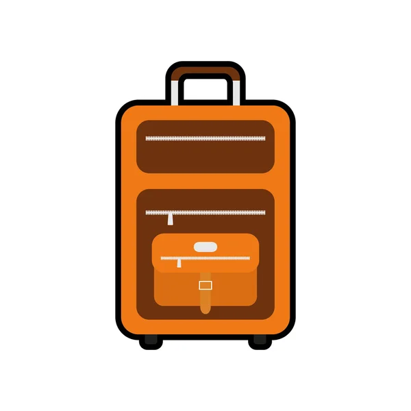 Gepäcktasche Reise-Symbol. Vektorgrafik — Stockvektor