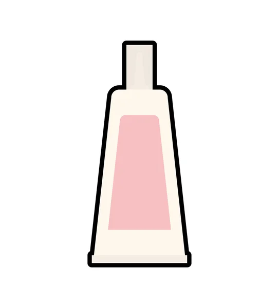 Botella de crema componen icono de producto de estilo. Gráfico vectorial — Archivo Imágenes Vectoriales