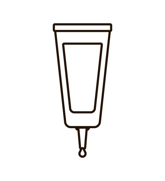 Botella de crema componen icono de producto de estilo. Gráfico vectorial — Archivo Imágenes Vectoriales
