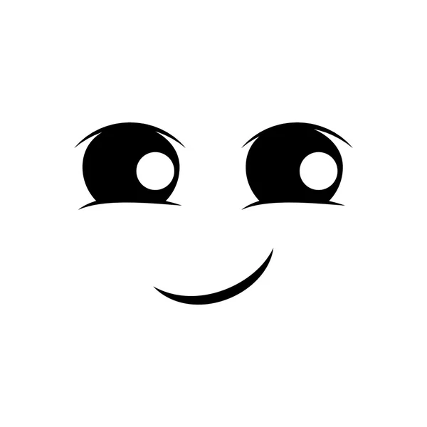 Happy face cartoon expression icon. Векторная графика — стоковый вектор