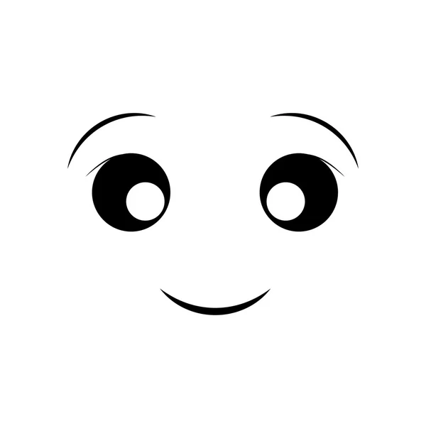 Happy face cartoon expression icon. Векторная графика — стоковый вектор