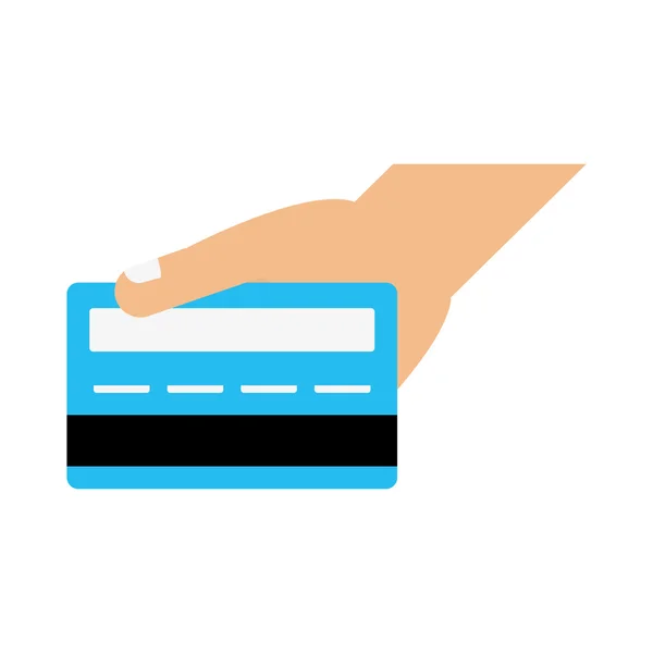 Credit card shopping online icon. Vector graphic — Stock Vector