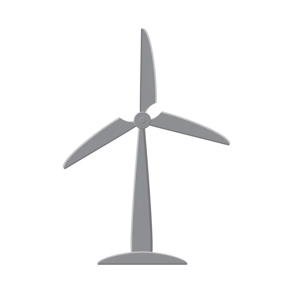 Wiatr Młyn ekologia zapisać ikonę odnawialnych. Grafika wektorowa — Wektor stockowy