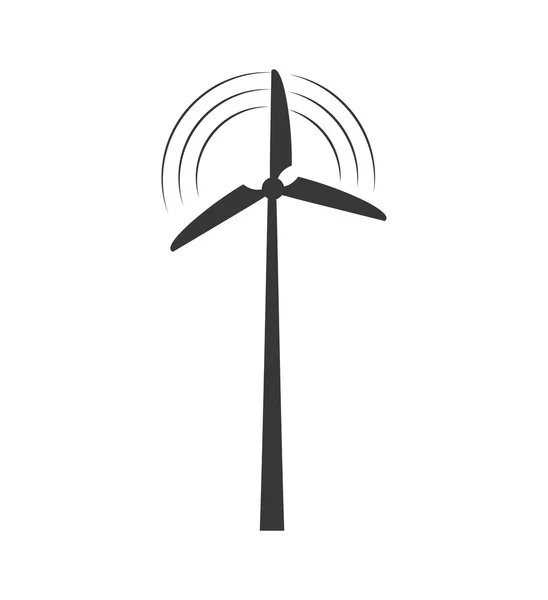 Wind molen ecologie opslaan hernieuwbare pictogram. Vectorafbeelding — Stockvector