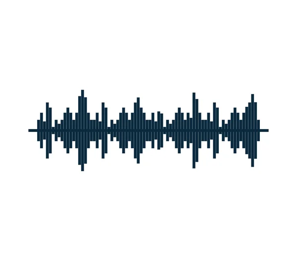 Equalizer musik ljud melodi ikon. Vektorgrafik — Stock vektor
