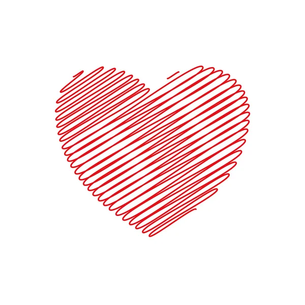 Coeur amour romatique passion icône. Graphique vectoriel — Image vectorielle
