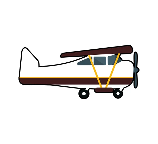 Uçak seyahat transporation simgesi. Vektör grafiği — Stok Vektör