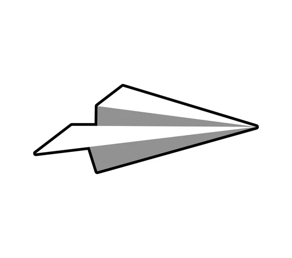 Avión de papel volar icono creativo avión. Gráfico vectorial — Vector de stock