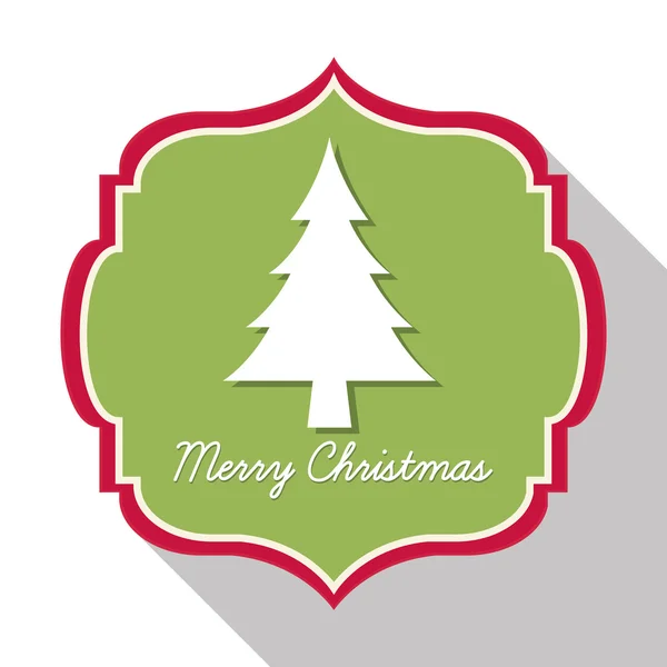 Label icon. Merry Christmas design. Vector graphic — Stock Vector