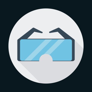 gözlük, endüstriyel güvenlik güvenlik simgesi. Vektör grafiği