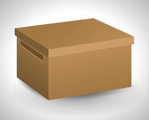 纸箱盒包交付图标。矢量图形 — 图库矢量图片