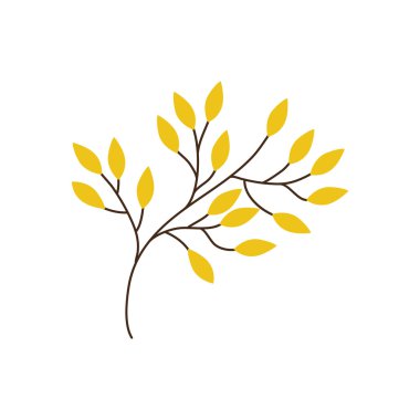 doğa bitki simgesi yaprak. Vektör grafiği