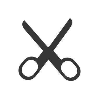 Makas aracı okul office simge. Vektör grafiği