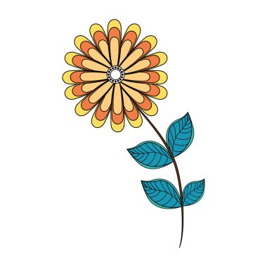 Çiçek yaprak Bahçe simgesi. Vektör grafiği