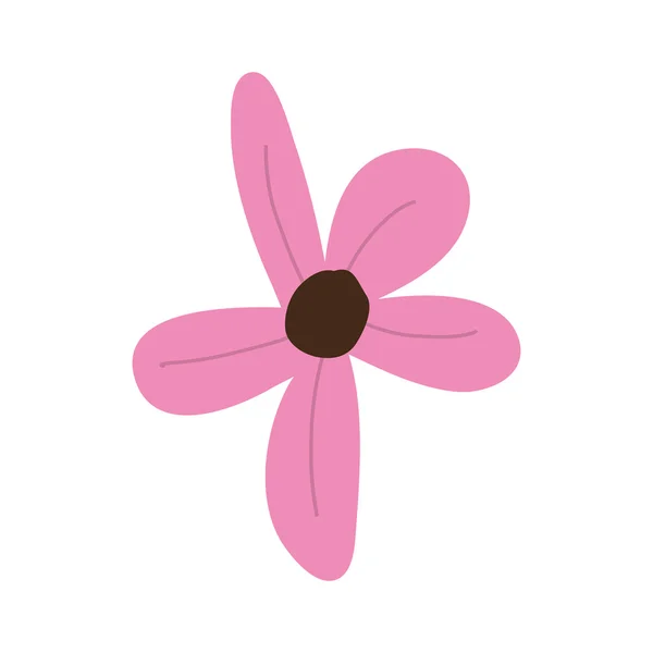 Fleur jardin icône florale. Graphique vectoriel — Image vectorielle