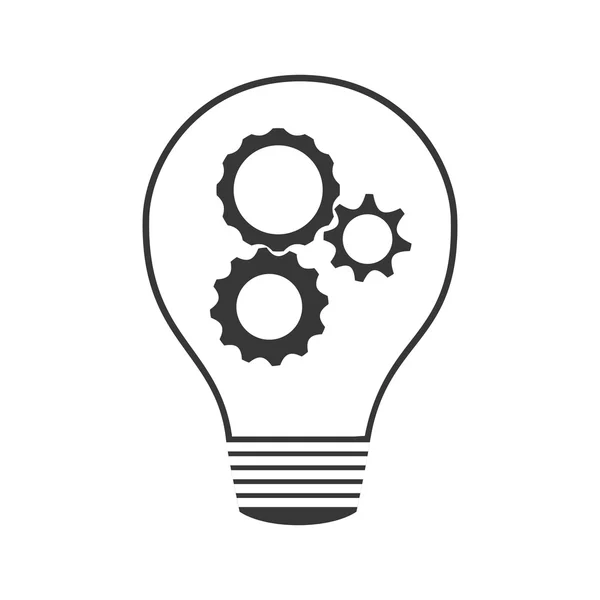 Light bulb big idea creativity icon. Vector graphic — Stock Vector