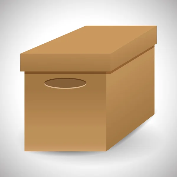 Carton box package delivery icon. Vector graphic — Stock Vector