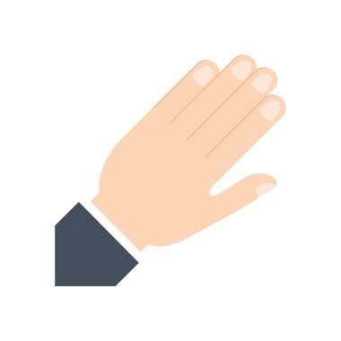 insan el jest palm parmak simgesi. Vektör grafiği