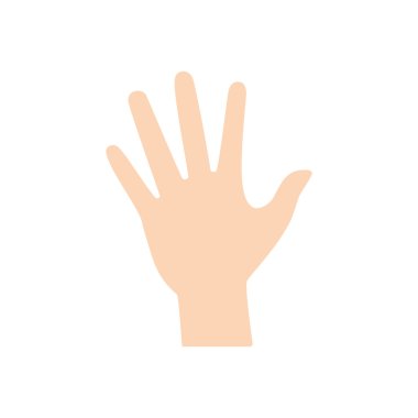 insan el jest palm parmak simgesi. Vektör grafiği